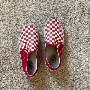 red checkered vans